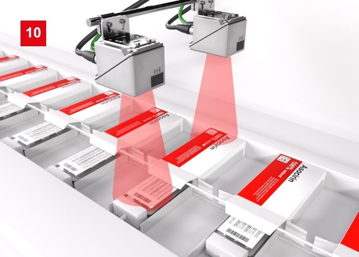 Codeleser DCR200 zum Codevergleich von Schachtel und Beipackzettel in Pharmaindustrie