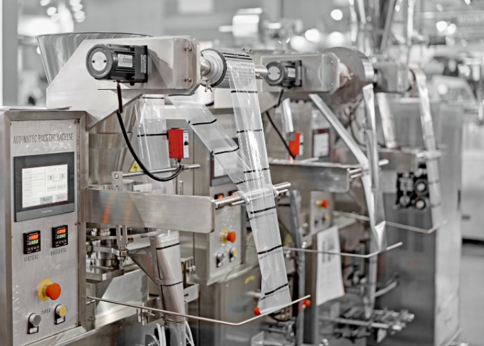 Etikettierung von Verpackungen in einer automatisierten Verpackungsanlage