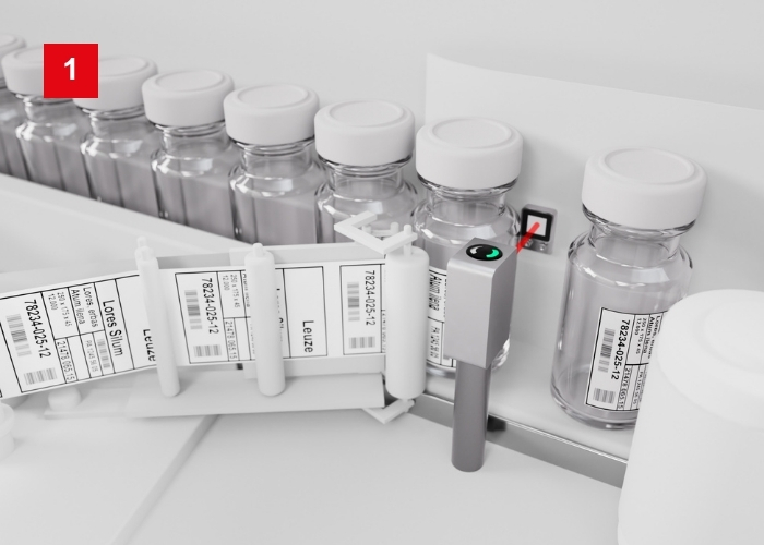 Triggersensor PRK53 für sensible Umgebung mit hochgenauer Transparenterkennung für präzise Etikettierung