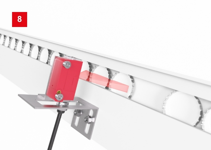Lichttaster HT3 zur Deckel- und Kronkorkenerkennung an Verschlusseinheit